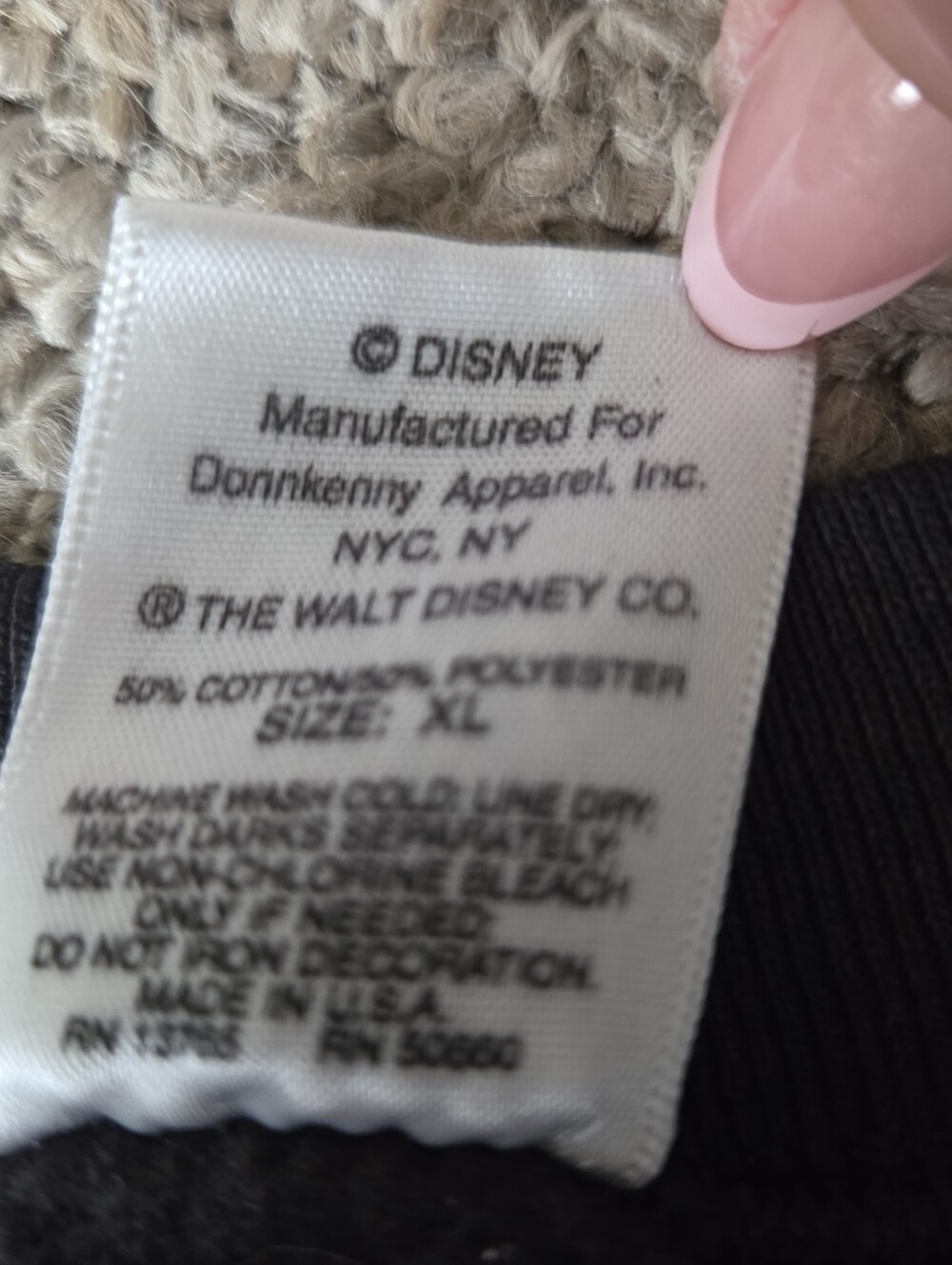 Mickey & Co Vintage 90s Mickey Mouse Black Crewneck Sweatshirt sz XL Disney USA - Picture 9 of 14
